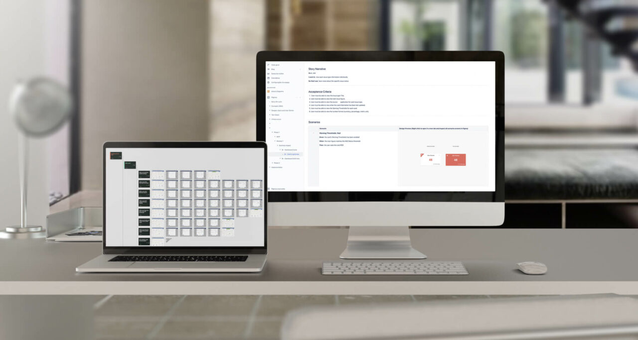 Retail fuel operations platform interface showing multi-device responsiveness